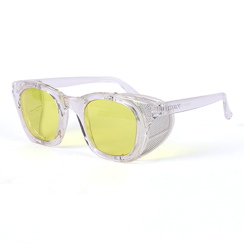 001 STANDARD WING GLASSES CRYSTAL CLEAR/YELLOW