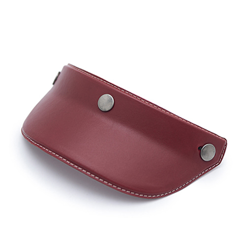 Classic Leather Visor (red)