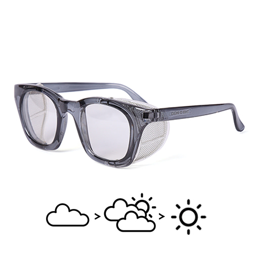 001 WING GLASSES CRYSTAL GRAY/CLEAR-SOMKE (discoloration)