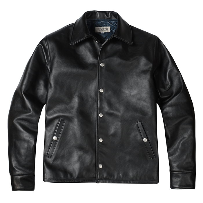 Buckler Leather Coach jacket (BLACK)