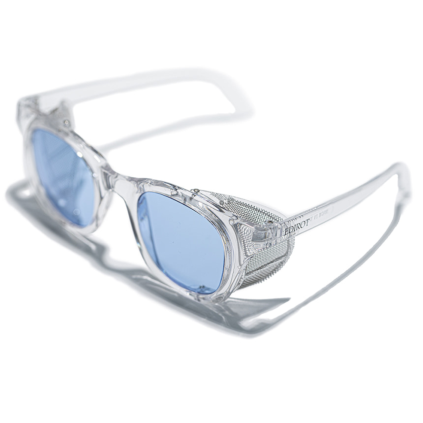 001 STANDARD WING GLASSES CLEAR/BLUE